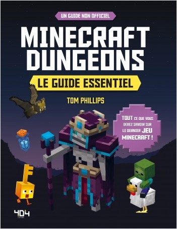 couverture guide Minecraft Dungeons